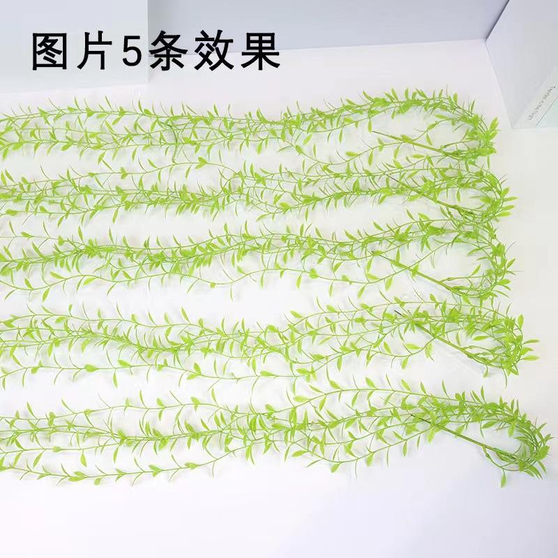 

Имитация настенного украшения, речной дракон ротанг, подвесные искусственные растения для внутреннего и наружного настенного украшения дома светло-зеленый