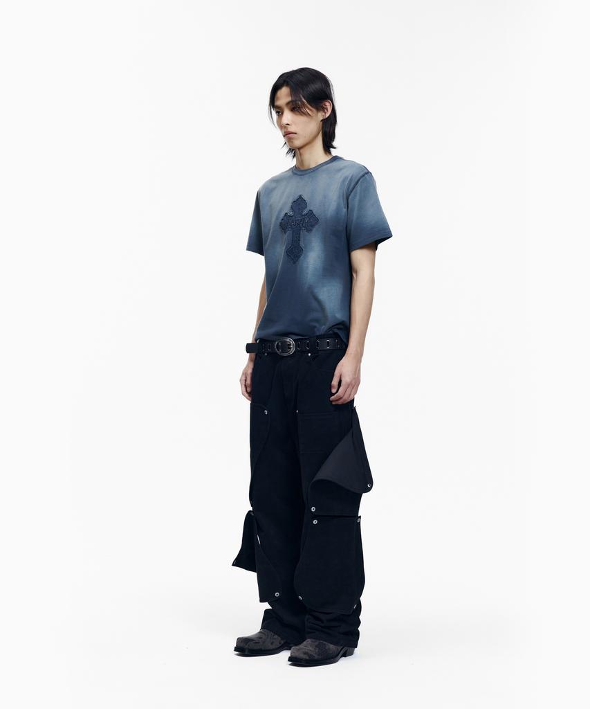 AAKAM All Over Eyelet Belt (Black)