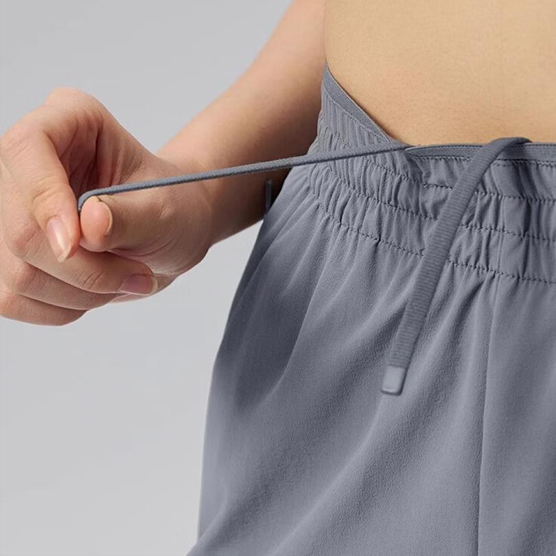 SAUCONY Lace-Up Comfortable Woven Solid Color Casual Pants Men Bottoms Lava-Gray SA1259WP02T-GR080