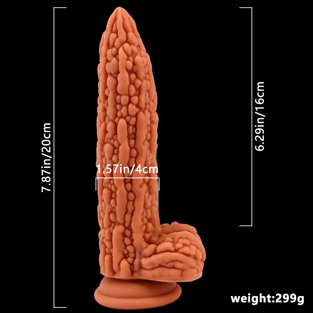 MoDi Masážní dildo Vagina Vodotěsné dospělé Momordica charantia Sexuální hračka pro ženy