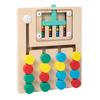 Wooden Color Matching Brain Teasers Game Activities Sorting Play Early Educational Travel Toy