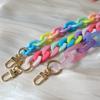 New Phone Accessory Cellphone Part Chain Anti Lost Universal Candy Rainbow Shoulder Neck Crossbody Phone Strap Case Holder Chain