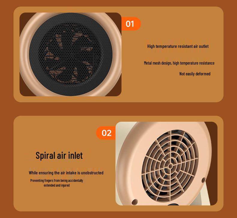 Compact Energy-Saving Desktop Heater for Dorms and Offices