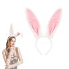 Hasenohren Stirnband Kragen Fliege Manschetten Hasen Schwanz für Halloween Cosplay Party Osterhasen Kostüm Set für Damen