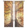 Tree Plank Tulle Curtains For Living Room Sheer Curtain For Bedroom Window Blinds Voile Curtains