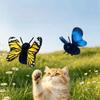 Multiple Modes Butterfly Cat Teaser Hanging Elastic String Feline Toy  Kittens