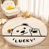Cute Cartoon Round Rug Soft Non-Slip Machine Washable Carpet Modern Decor for Walk-in Wardrobe Living Room Sofa