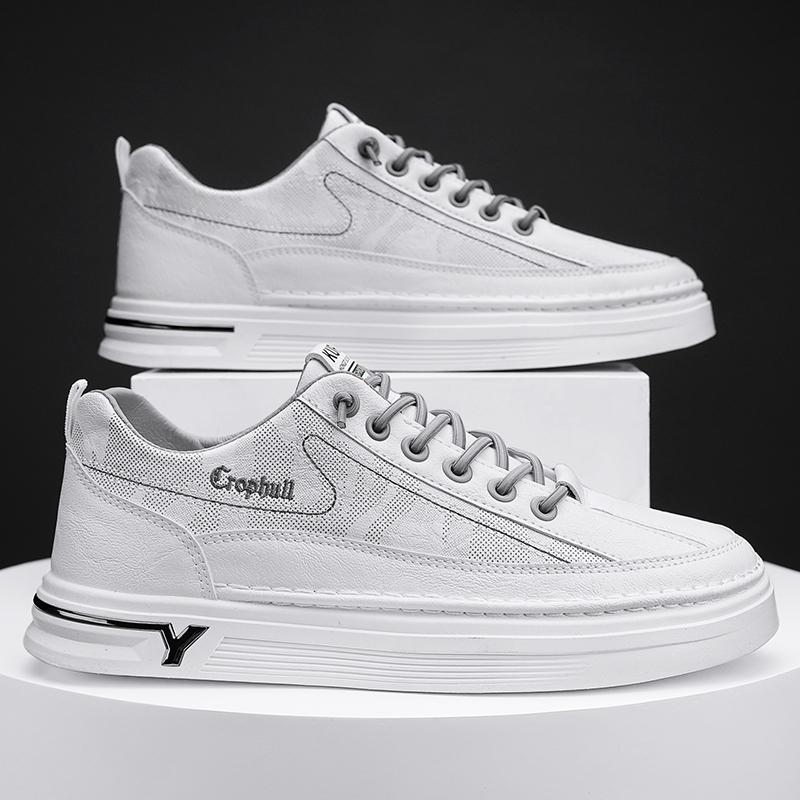 Menn Mote Fritid Lav Topp Skateboardsko Gutter Komfortable Sneakers Mannlige Studenter Trendende Myk Såle Klassisk Pustende Gym Sklisikker