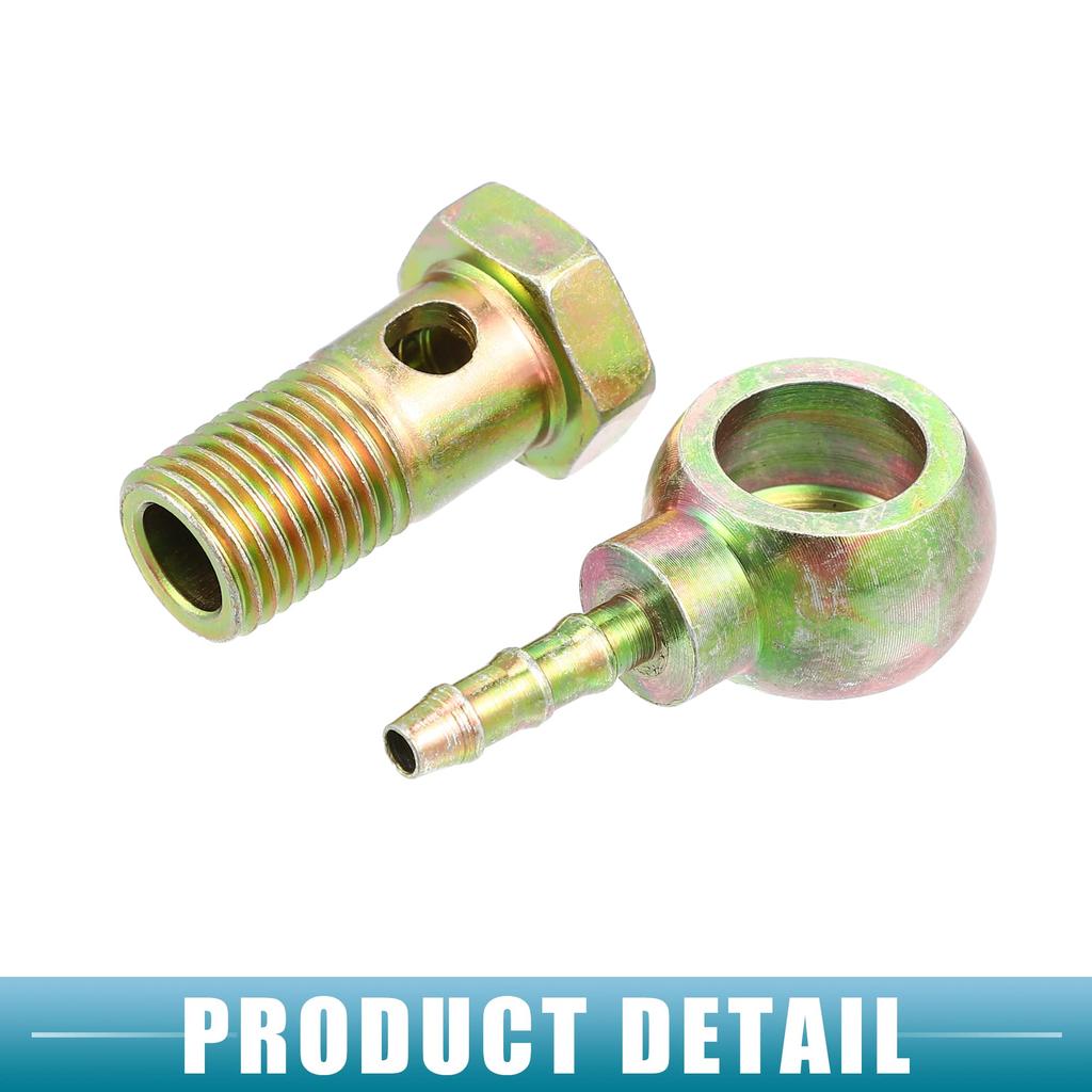 Ein ABSOPRO Banjo-Bolzen Banjo-Schlauchanschluss-Bolzen-Fitting Bremsleitungs-Fitting Adapter-Fitting