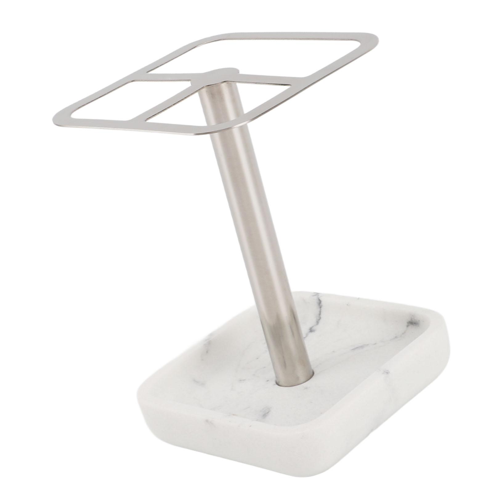 

Toothbrush Holder Rustproof 304 Stainless Steel Tootaste Storage Stand 3 Slots Space Saving Tootaste for Bathroom