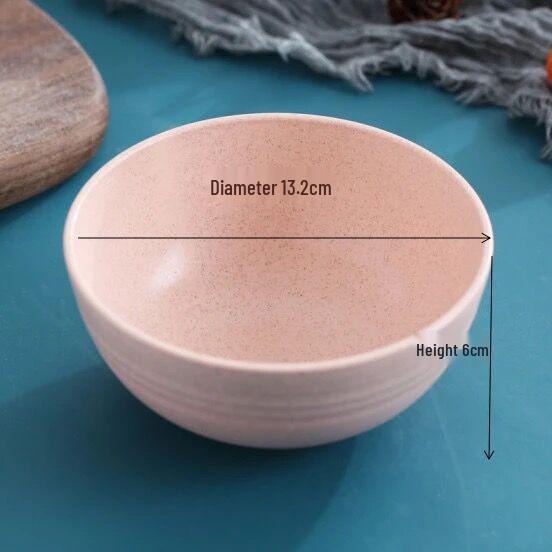 Nordic Wheat Straw Bowl - Versatile for Home, Cereal, Instant Noodles, or Office Meals. Creative Gift Idea. Large Size.