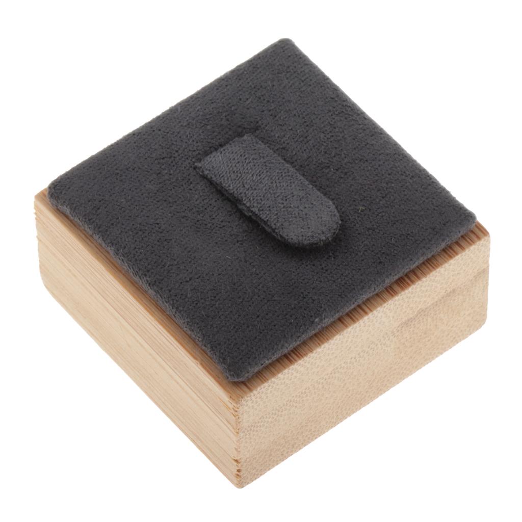 Pierścień Bransoletka Biżuteria Stojak Uchwyt Prezentacja Organizator Case Box Czarny