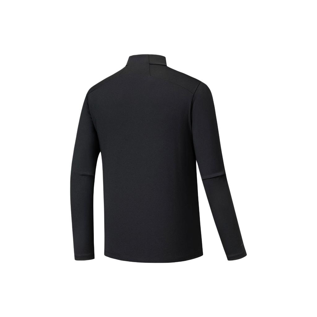 Anta Champion All-Weather Series Stand Collar Solid Color Pullover Comfortable Versatile Long Sleeve Knit Sweater Men tops 152540408-3