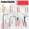 3/8Pcs Car Fastener Removal Puller Set Auto Trim Removal Tool Kit Car Clip Pry Tool Kit Interior Clip Pliers for Automotive Door