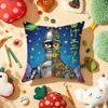 Cartoon F-Futurama Cushion Cover Plush Fabric Soft Double-Sided Printed Sofa Warm Winter Home Gift Pillow Cover