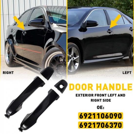 Front & Driver Passenger Outside Door Exterior For Handle Toyota Camry 2012-2017