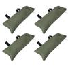 4pcs Flood Water Barrier Sand Bags Thickened Flood Prevention Sandbags for Flood Control 600D Oxford Cloth Canvas Green