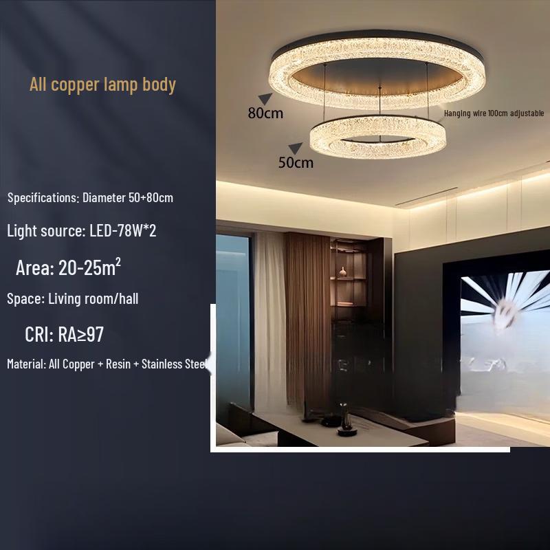 Dream Bubble Copper & Resin Dimmable Chandelier