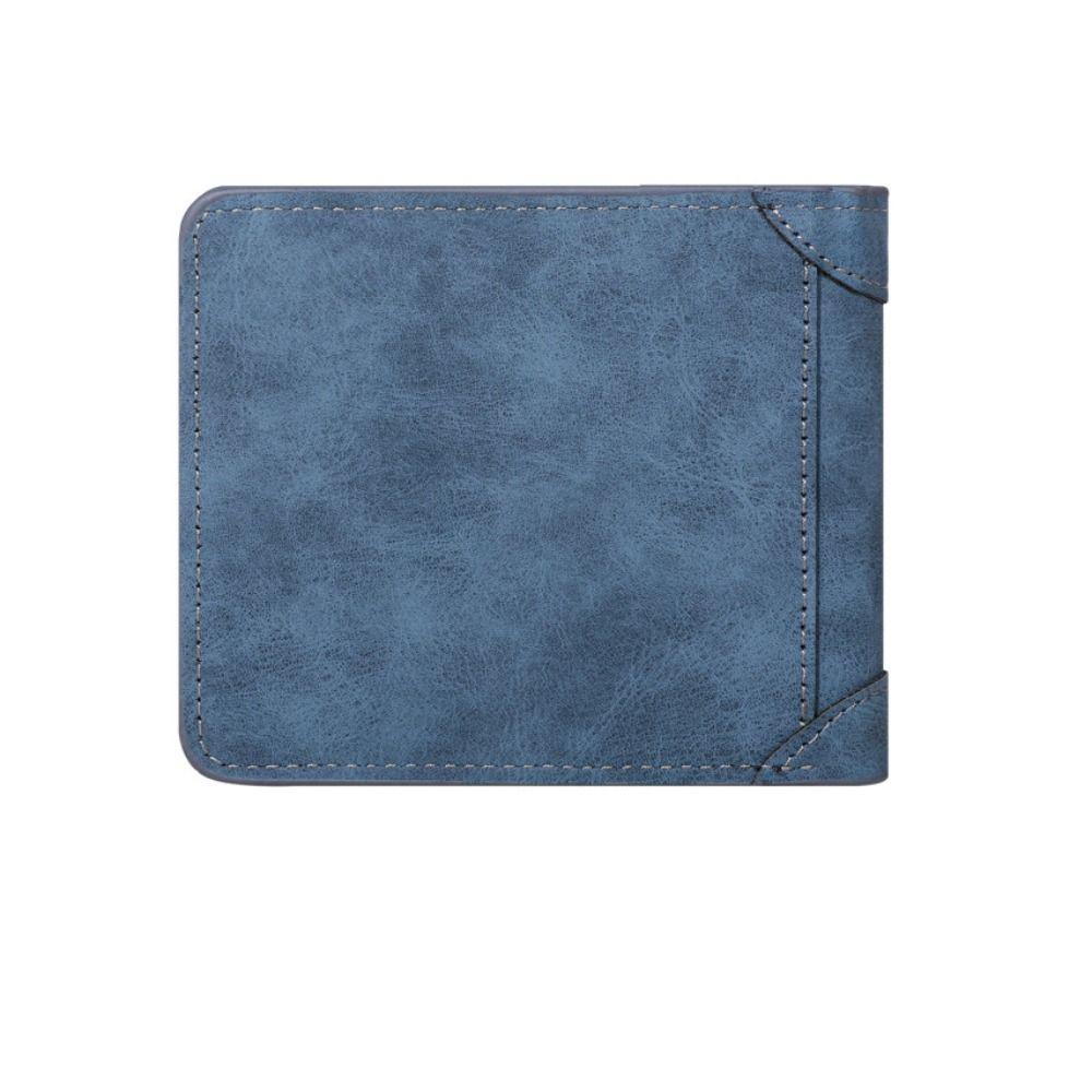 Pu Men's Short Wallet Retro Business Card Holder Fashion Male Coin Purse  Outdoor