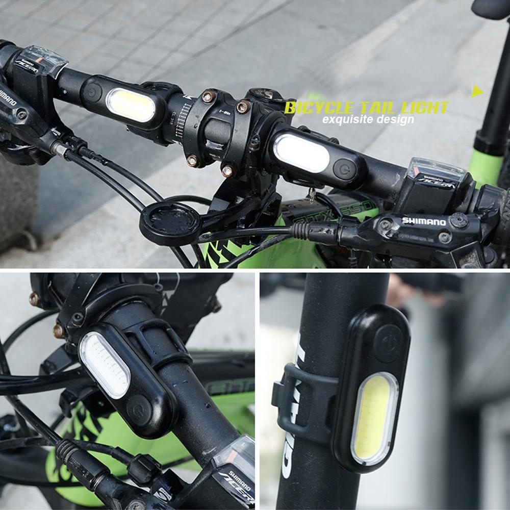 1pc USB Wiederaufladbare 4Modi LED Fahrrad Radfahren Vorne Rücklicht LED Lampe 1pc USB Wiederaufladbare 4Modi LED Fahrrad Radfahren Vorne Rücklicht LED Lampe