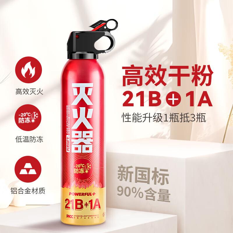 Огнетушитель сухой порошковый портативный Flame Warrior для автомобиля и дома