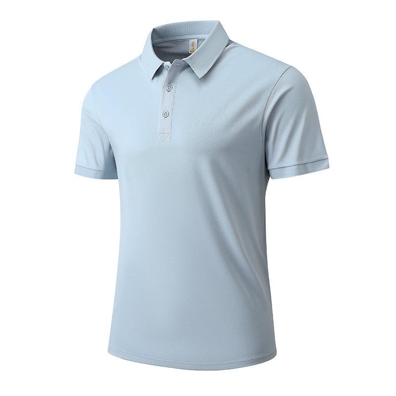 Polo Casual da Uomo 2026 ad Alta Elasticità - Manica Corta, Fine Cotone Imitazione, Collo a Revers.