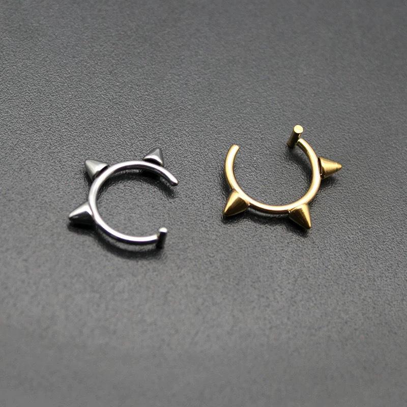 Stainless Steel Wolf Fang Lip Clip - Y2K Punk Style for Spicy Girls