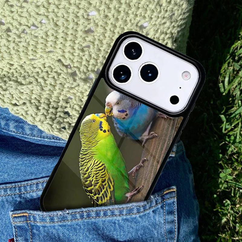 Pets 1 Budgies mobile phone case Compatible with IPhone 17 16 15 14 13 12 11Pro Max 17 Air cover