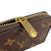 LOUIS VUITTON Monogram zip around coin purse Monogram canvas Brown unisex M60067 Used