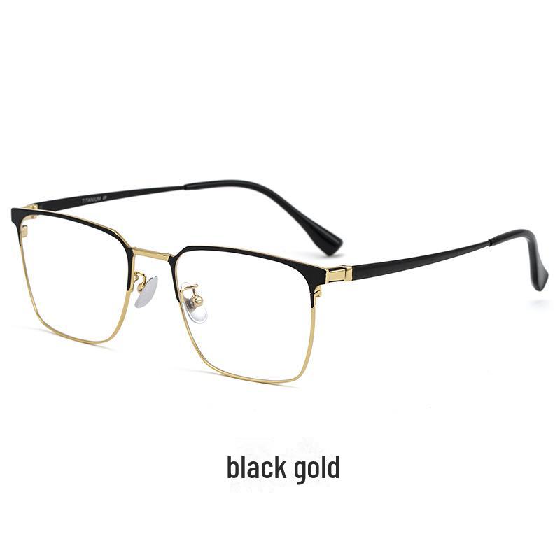 Rama de ochelari retro ultra-ușoară din titan pentru bărbați pentru afaceri și miopie