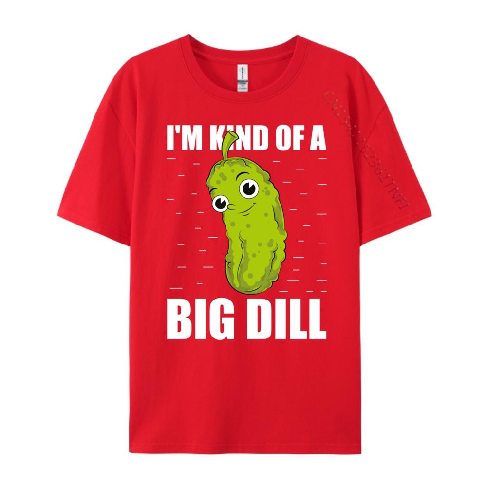 Cucumber Lover Funny Pickle Giftscucumber Lover Funny Im Kind Of A Big Dill Vegetable Pickle Big And Tall T Shirts Classic S