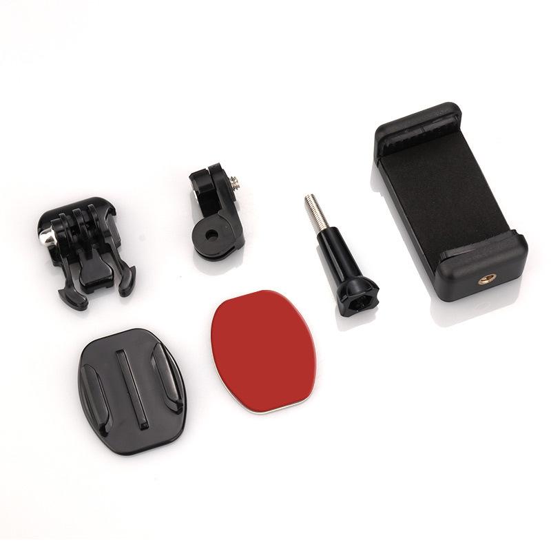 Helmet Motorcycle Riding Mobile Phone Shooting Stand Clip Universal Phone Camera Bracket Screw Tripod Monopod Stand