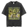 Funny Shrek Yourself Wreck Yourself Meme T Shirts Mens Clothing Vintage Washed Tshirt Casual Comfort Cotton T Shirt Streetwear