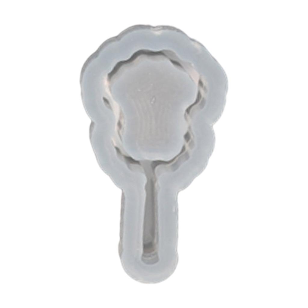 UV Resin Molds Fan Shaped Keychain Mould Vintage Fan Sand Moulds DIY Crafts Mold Silicone Material for DIY Hand-Making