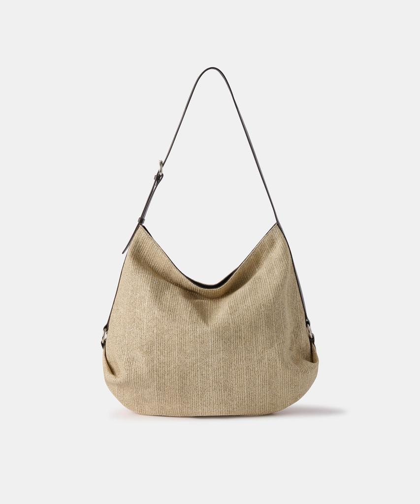 Musinsa Standard Woman Women'S Synthetic Raffia Large Hobo Bag [Beige]