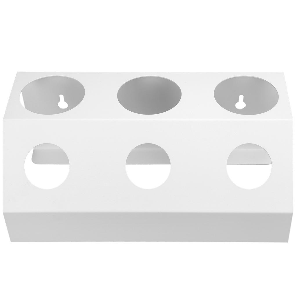 Sodaflaschen Abtropfständer Tischplatte 3 Löcher Flaschen Abtropfgestell mit Unterlage für Küche Esszimmer Weiß