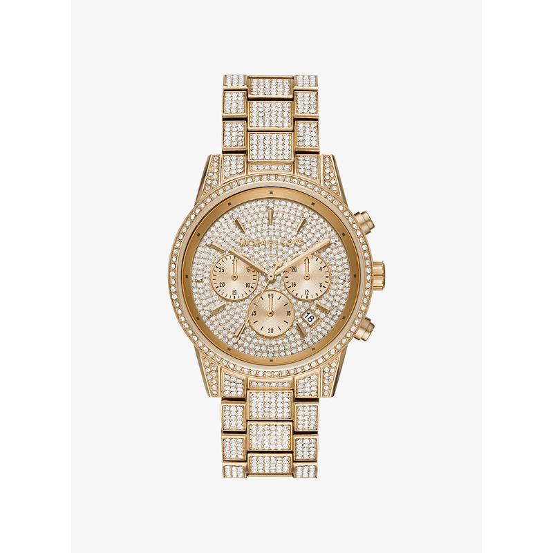 Часы Michael Kors Bryant с паве, золотистого цвета, MK6747 золотой