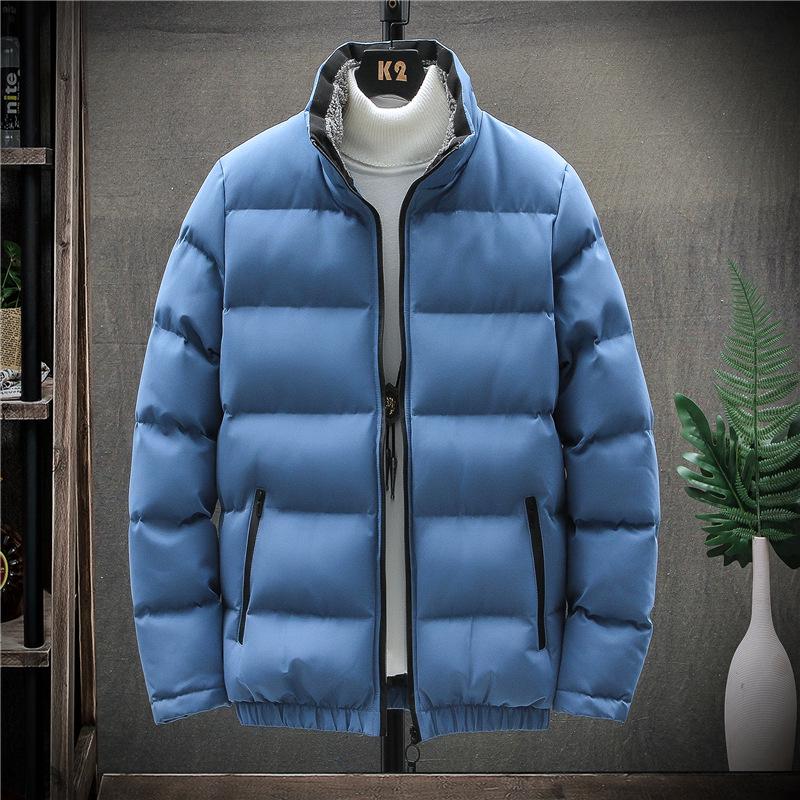 2024 Men's High-Grade Cotton Padded Jacket - Autumn/Winter Korean Style, Handsome, Trendy, Thickened, Stand Collar, Casual, Versatile Outerwear