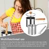 2in1 Deep Fryer Pot Stainless Steel Fry Pot with Basket & Lid Food Grade Deep Fryer Multifunctional Deep Frying Pot 27.7x12.5cm