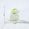 1/5Pcs Mini Resin Fluorescent Santa Claus Miniature Landscape Figurines Fairy Garden Decor Snow Landscape Model Ornaments