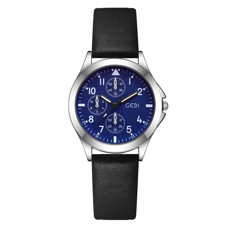 High-End Three-Eye Couple Watch, Middle School Student Classic Belt Watch, High-Value Gift Watch For Objects