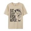 Eat Sleep Fish Repeat Tshirt Vintage Fashionable Party Tees Cotton Tops T Shirts for Men Cosie T Shirt