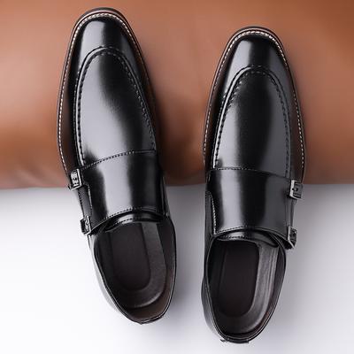 Chaussures Formelles pour Hommes à Double Boucle Business Style Britannique Décontracté Classique Chaussures pour Hommes