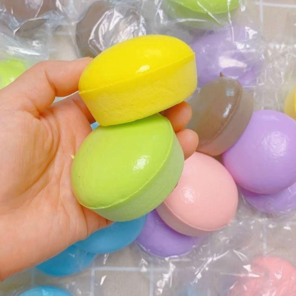 Slow Rebound Macaron-style Bread Squeeze Toys Small Cakes Pinch Toy  For Children and Adults