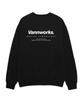 VANNWORKS New Minimalism Logo Oversized Sweatshirt (Vncts101) Black
