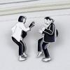 Cartoon Character Metal Badge: Unique Brooch for Men and Women Backpack Decoration