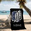 Customizable Personalized Beach Towels Attack On Titan Themed designs.Suitable for the Beach, Yoga, Sports;ideal As Beach Accessories