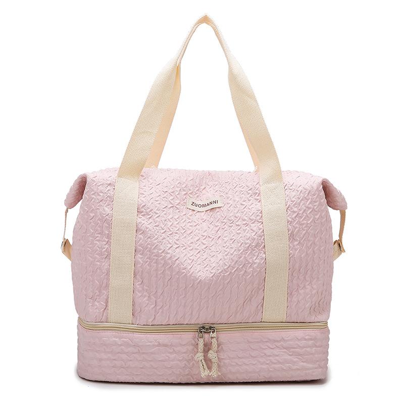 Wet and Dry Fitness Yoga Bag with Shoes and Wet Bathroom Outdoor Picnic Ingredients Storage Cotton Jacket Hand Luggage Bag