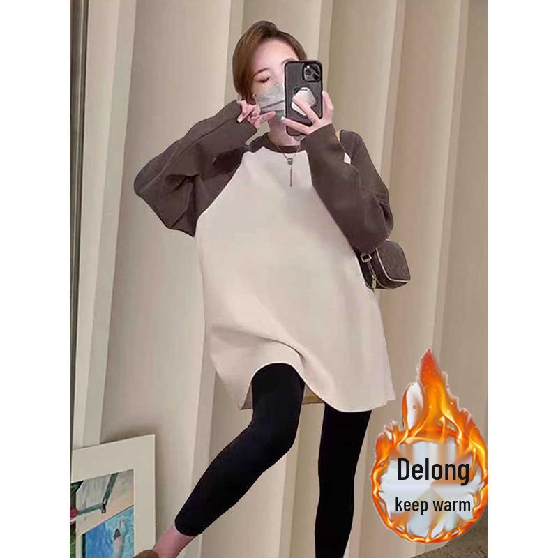 Women s Mid-Length Velvet Long-Sleeve Shirt for Autumn/Winter 2026 - Casual Loose Fit XL