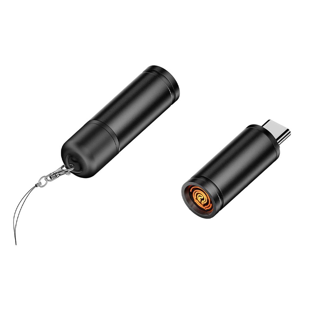 2pcs Compactly Type C Lighter Electric For Easy Carrying Storage TypeC Mini Cigarette Lighter For Air Travel Outdoor No Flame